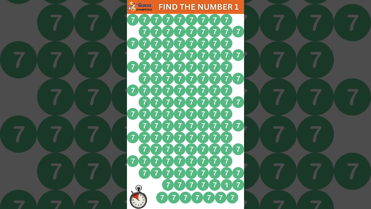 Find the ODD One Out - Numbers