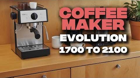 COFFEE MACHINE Evolution (4k video)