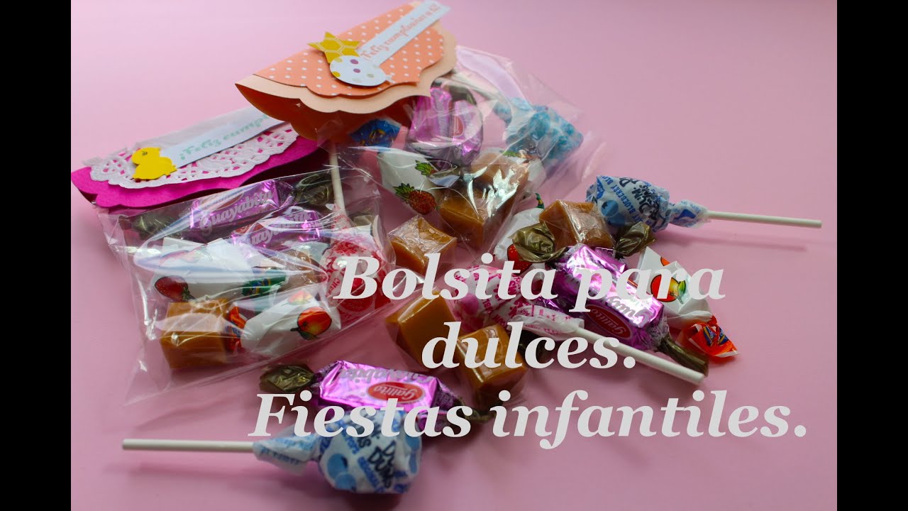 Bolsita para dulces, fiestas infantiles : Corazondepapel.org