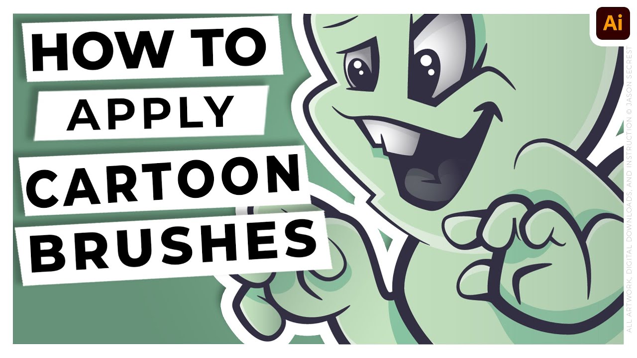 Adobe Illustrator Tutorial using Brushes - YouTube