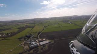 Flexwing Microlight Landing Redlands Airfield Swindon March 2017