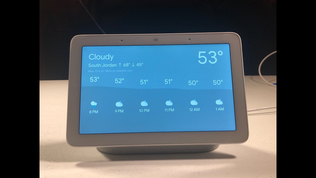 Weather On Google Home Hub YouTube