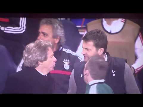 Tim Sherwood and Jorge Jesus - Touchline Bust Up!