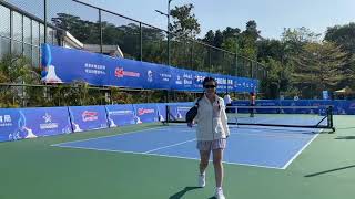 Women's Singles : January 9, 2026 China-ASEAN Pickleball Open Tournament at the Li-Ning Sports Park 