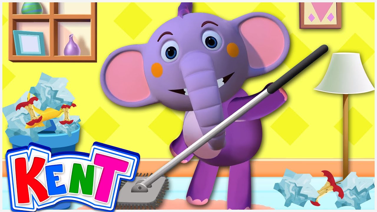 ⁣Kent The Elephant | Clean Your Room Song With Kent | Healthy Habits For Kids