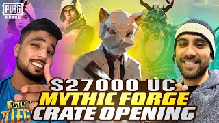 $27000 UC Mythic Forge - Spin Crate Opening - Pubg Mobile - Kg dakku @FMRadioGaming