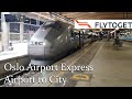 Flytoget  the best way from oslo airport to the city  trip report