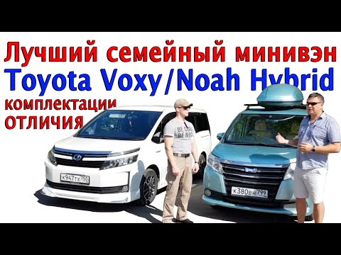 Лучший семейный минивэн. Отличие комплектаций Toyota Voxy и Noah Hybrid