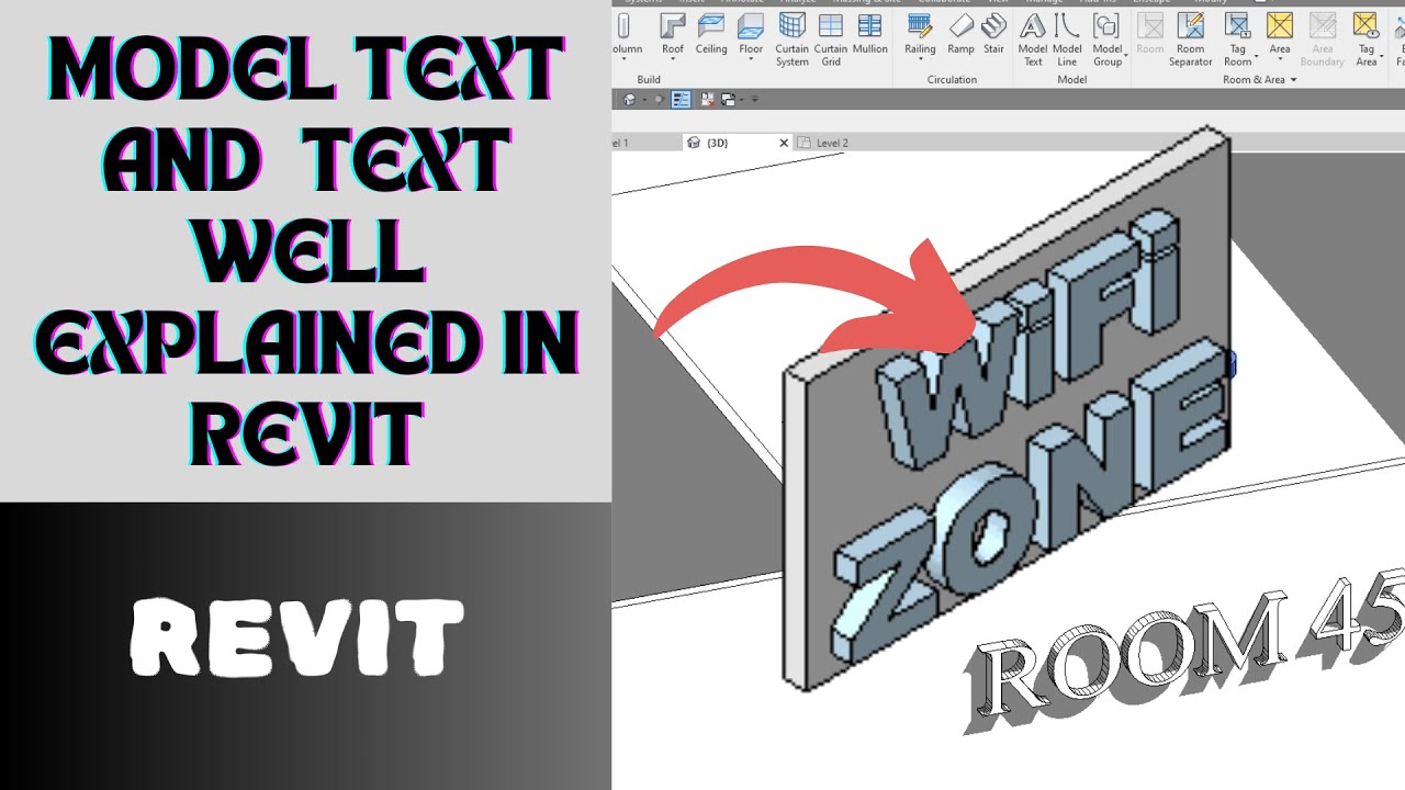 Revit Model Text How to go about your TEXT and MODEL TEXT in REVIT #revit architecture ...