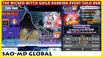 The Wicked Witch and Her Monsters in Rain - Guild Ranking Event Master+1 Sword Crit Solo (SAOMD)