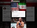 Sean Strickland Reacts to Iran News With Heavy Sarcasm 🔥 #ufc
