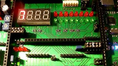 Динамическая индикация 7-ми сегментных индикаторов на плате MICROTOOL_AVR