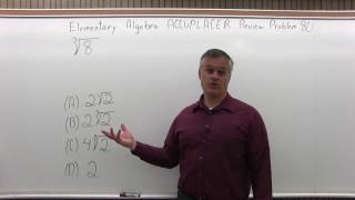 Celebrity ACCUPLACER Review: Elementary Algebra Problem 80 - Mathematics with Dan Avedikian Wealth