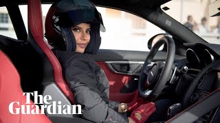Saudi's first female racing driver takes a historic lap in a circuit in her country