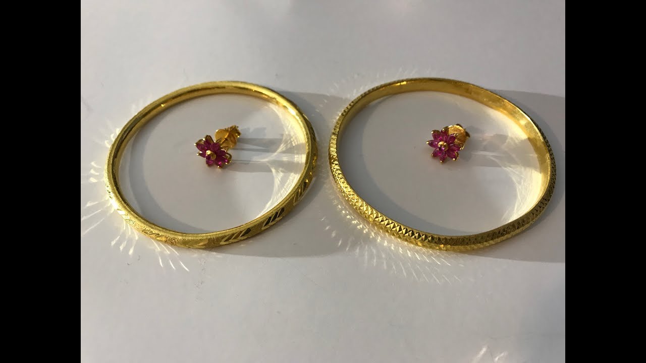How High Karat Asian gold looks, 20k, 22k.