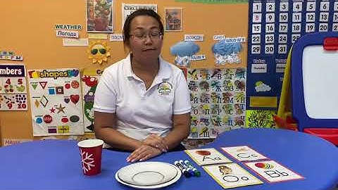 Floating Dry Erase Letter Experiment