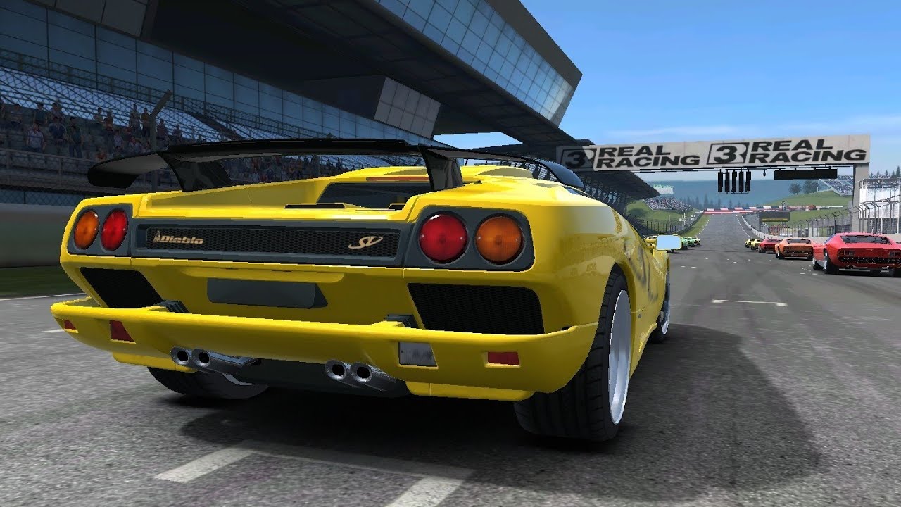 [Real Racing 3] 1995 Lamborghini Diablo SV Endurance Rush in the City ...