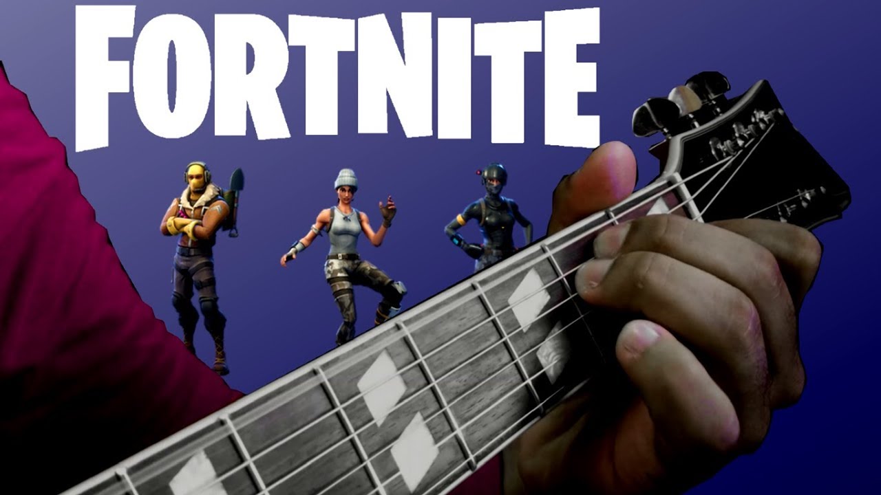 fortnite dances on guitar with tab beyond the guitar s arrangement - fortnite headbanger guitar tab