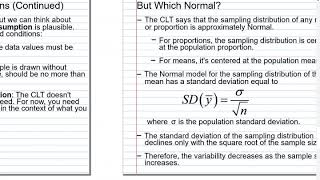 Ch. 18 Lecture Notes - Sampling Distribution of a Sample Mean