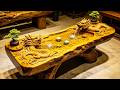 Chinese precious wood root carving tea table decoration item