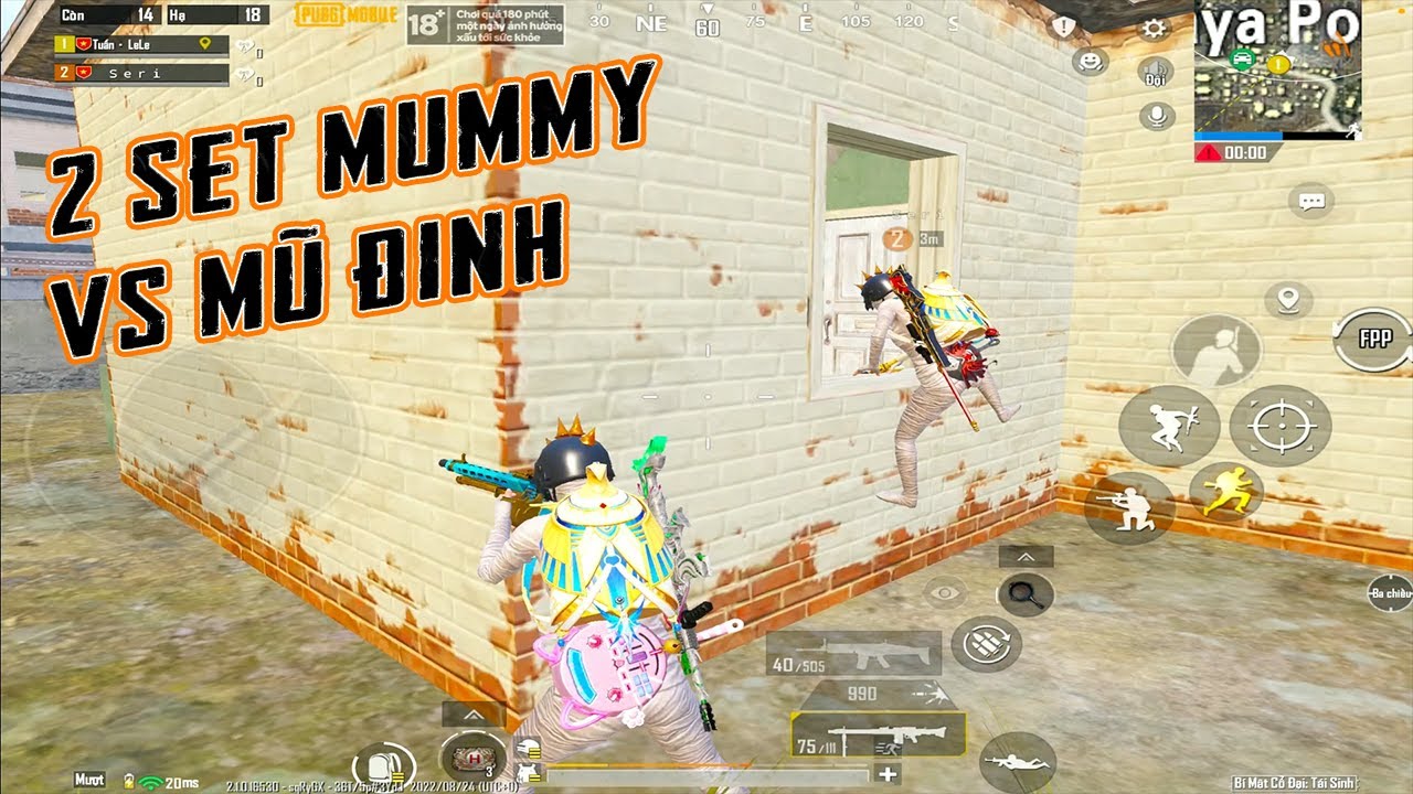 PUBG Mobile || Cặp Đôi Xác Ướp vs Mũ Đinh Song Sát Hủy Diệt Erangel