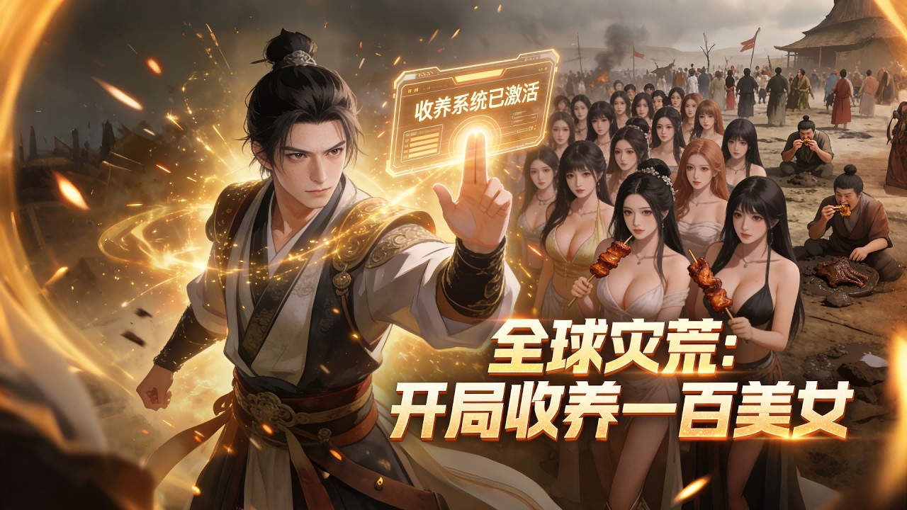 全球災荒，開局收養一百名美女！別人啃樹皮吃泥巴，我帶百美天天炫肉爽到飛起！#chineseanimation #動畫 #國漫