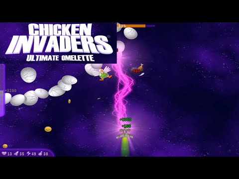 Прохождение игры Chicken invaders 4. Ultimate Omlette. Средняя сложность.