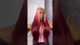How to install a synthetic lace front wig #lacefrontwig #syntheticwigs #hairtutorial