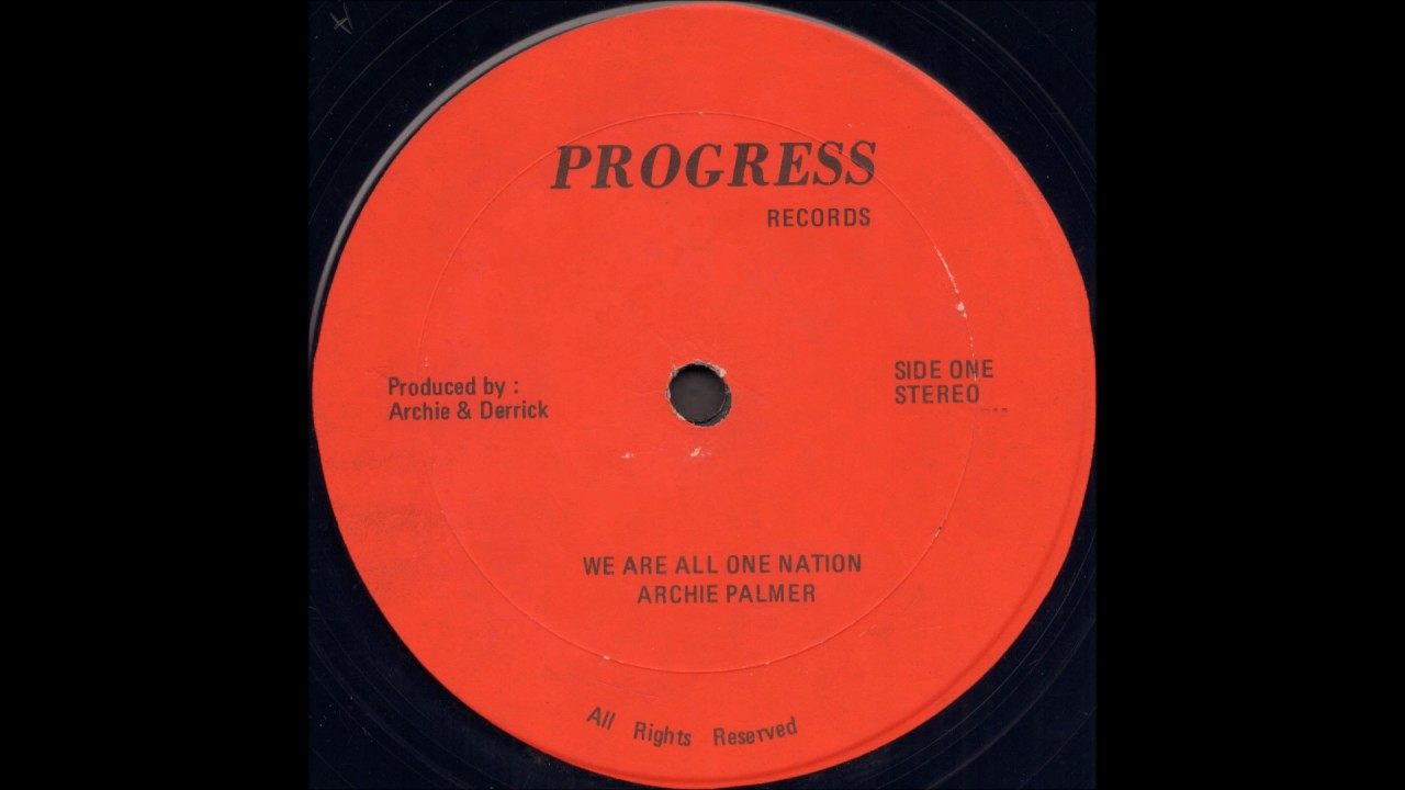 Archie Palmer ‎- We Are All One Nation - YouTube