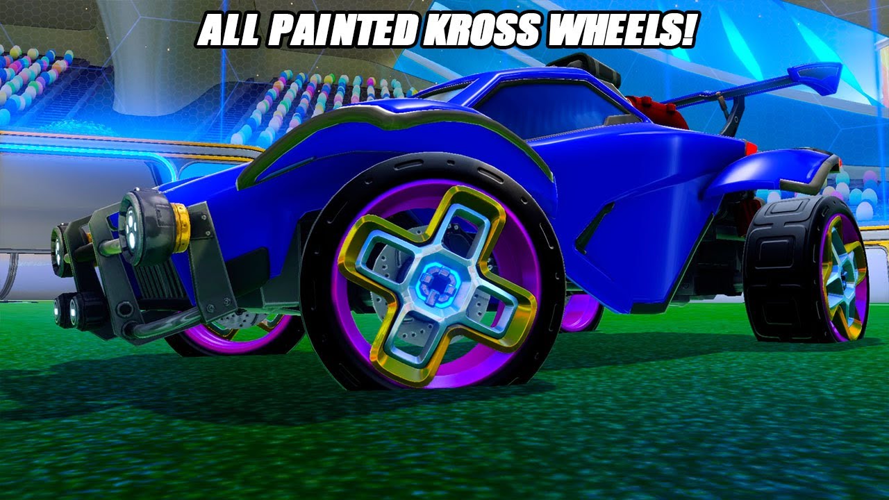 Showcasing All *NEW* Rocket Pass 18 Wheels "KROSS" - Rocket League