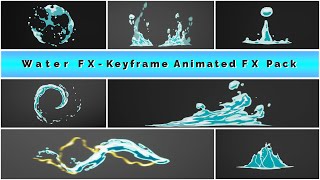 Water FX Unreal Engine - Keyframe Animated Liquid Elements