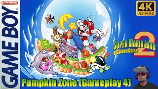 Super Mario Land 2: 6 Golden Coins [GameBoy] - Pumpkin Zone (Gameplay 4)