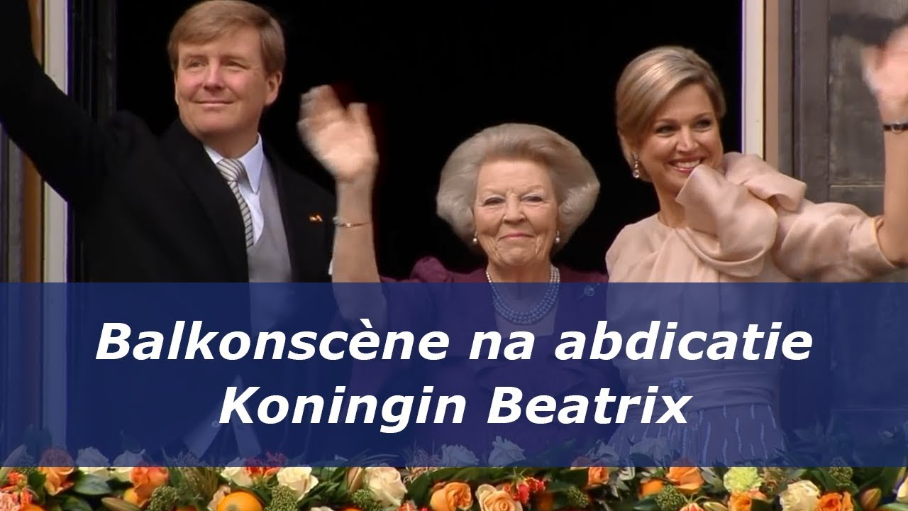 Balkonscène na abdicatie Koningin Beatrix (2013)