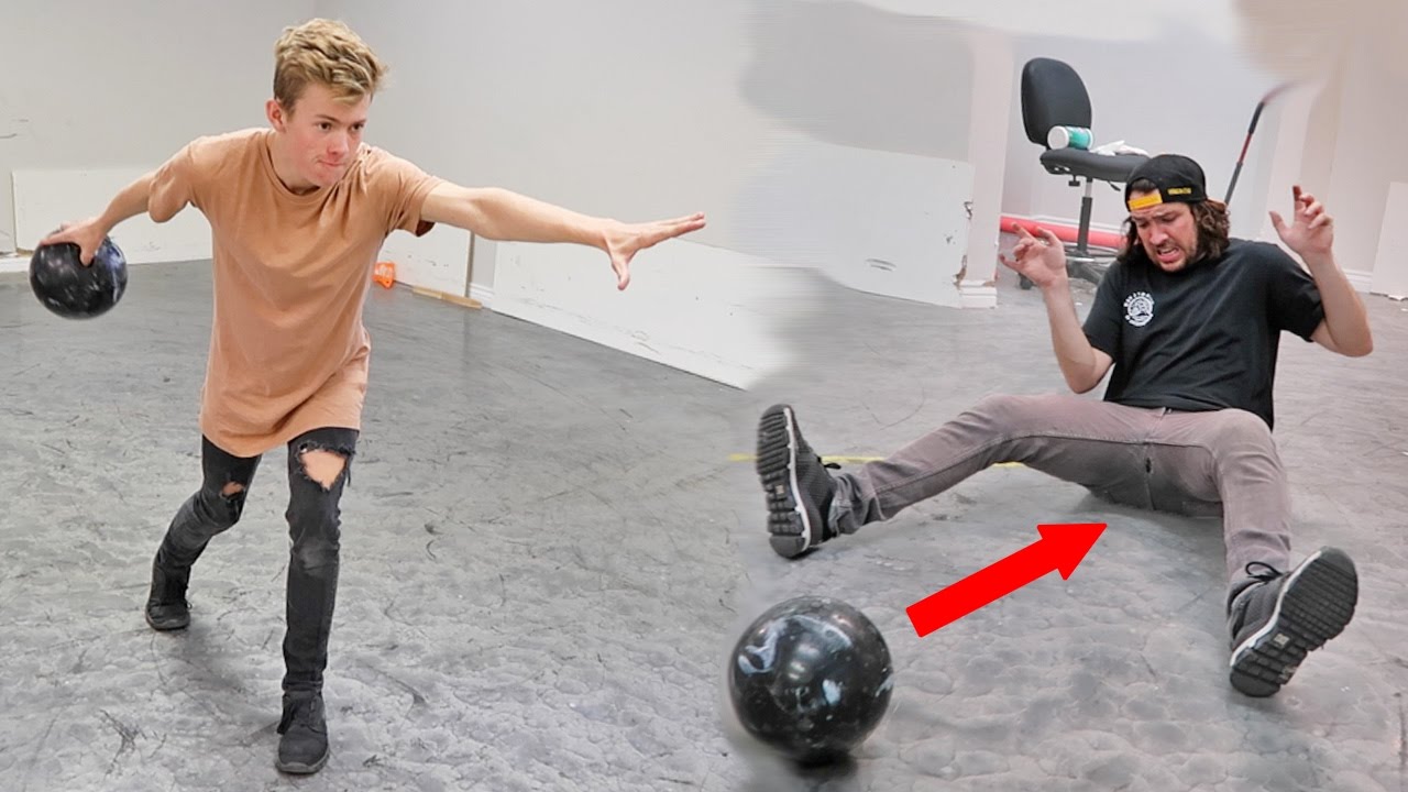 BOWLING BALL TRICK SHOTS CHALLENGE!