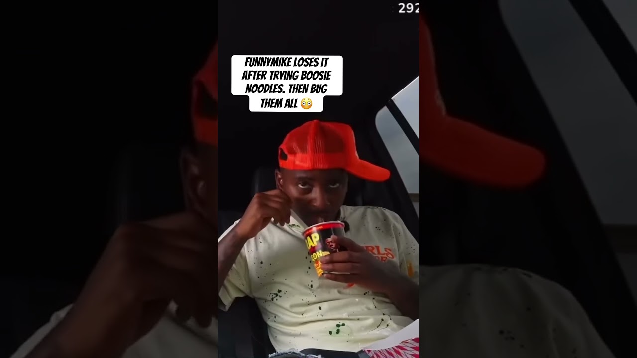 Funnymike loses it after trying boosie noodles😳