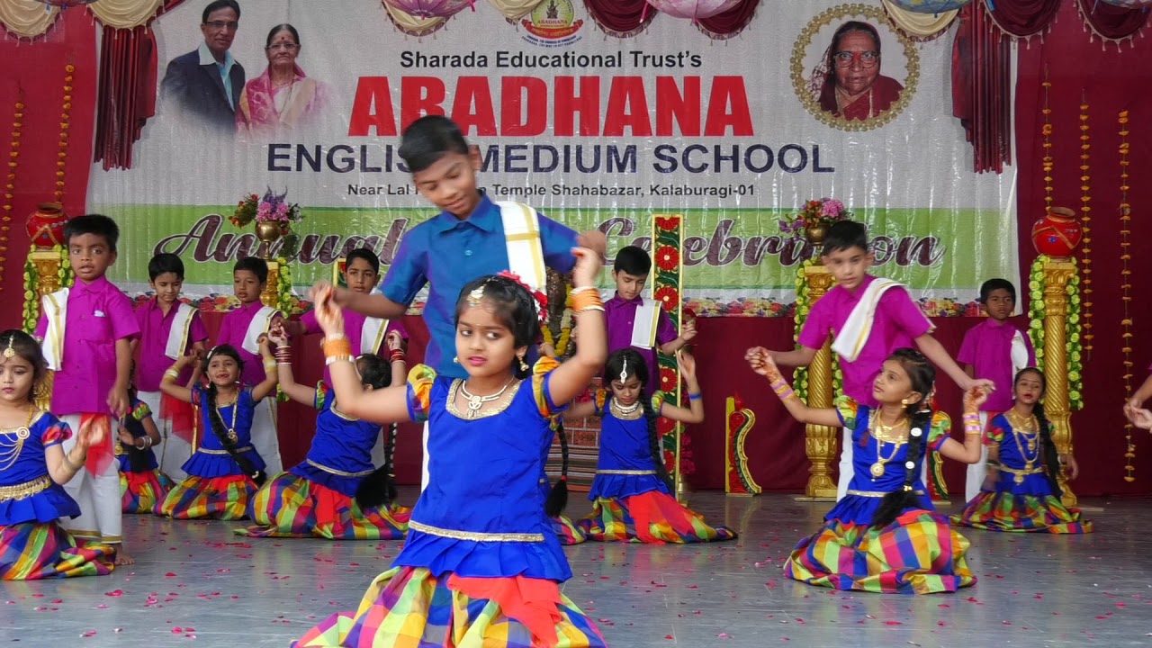Aradhana school, annual Day celebration., Dance by 1 st Std students ...