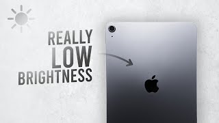 How to Make Brightness Really Low on iPad (tutorial)