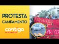 POBLADORES DE CAMPAMENTO: Protesta interrumpió tránsito en autopista - Contigo en la Mañana
