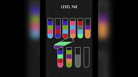 Water sort puzzle level 748