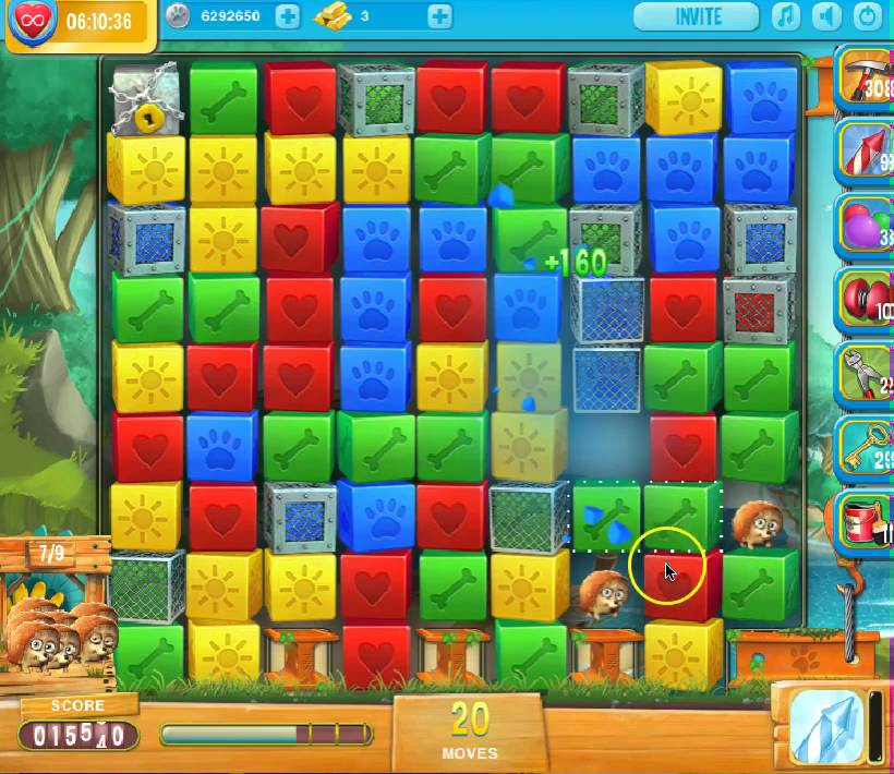 Pet Rescue Saga, Pet Island 7th July Level 9