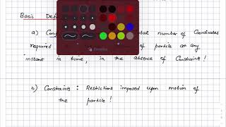 Solved Problem 2: Particle Kinetics, Degrees of Freedom, Equation of Motion