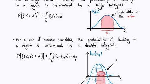 Probability Video 4.2: Pairs of Random Variables - Continuous Case