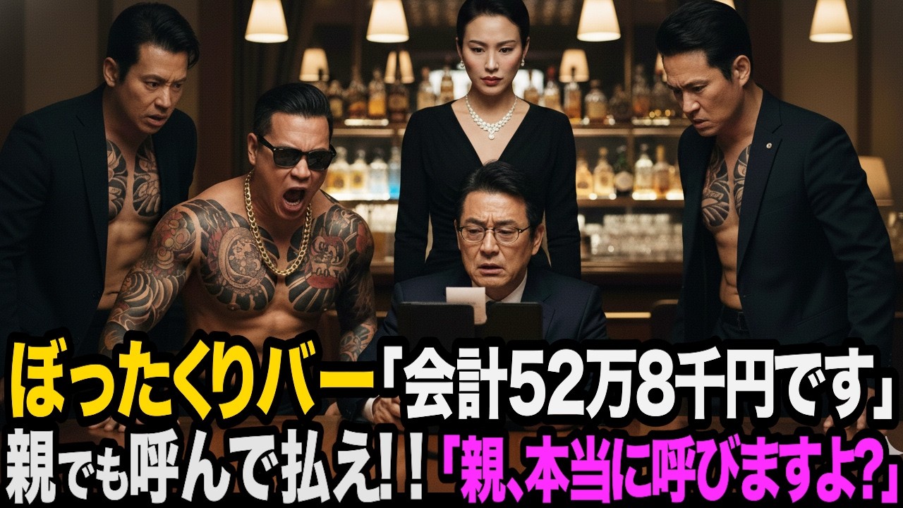 ぼったくりバー「会計52万８千円です」払えないなら親でも呼べよと言われてヤクザの親を呼んだ結果…