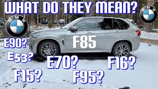 BMW Chassis Codes Explained- E,F and G Codes!