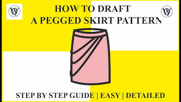 Drafting Pattern of Pegged skirt | Pattern Making tutorial for beginners | Easy