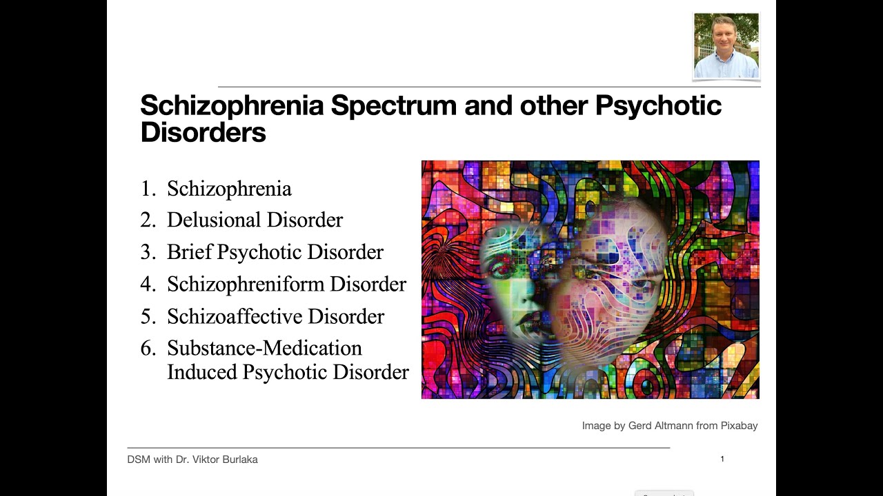 Dsm 5 Schizophrenia Spectrum And Other Psychotic Disorders Youtube