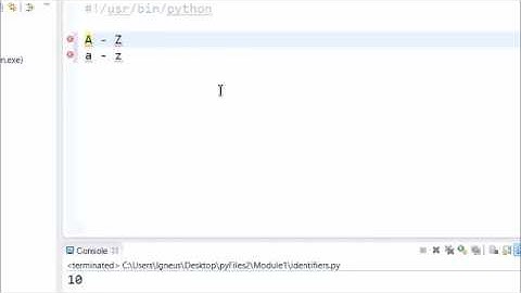 How To Define Identifier In Python