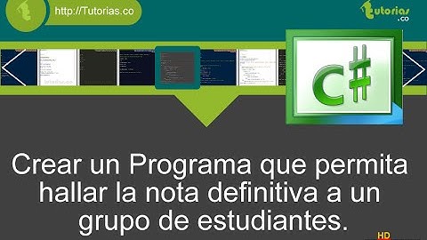 ciclo for – visualStudio c# (total notas definitivas)