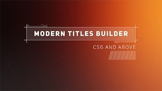 Titles Builder - After Effects Template