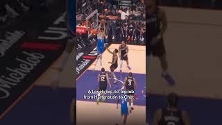 Big to Big LOB! #nba #isaiahhartenstein #chetholmgren #okcthunder #nbaplayoffs #nbahighlights #suns